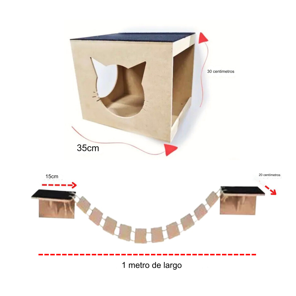 Parque para gatos de 8 piezas