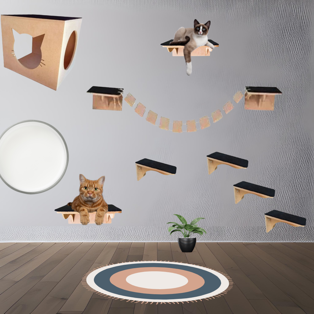 Parque para gatos de 8 piezas