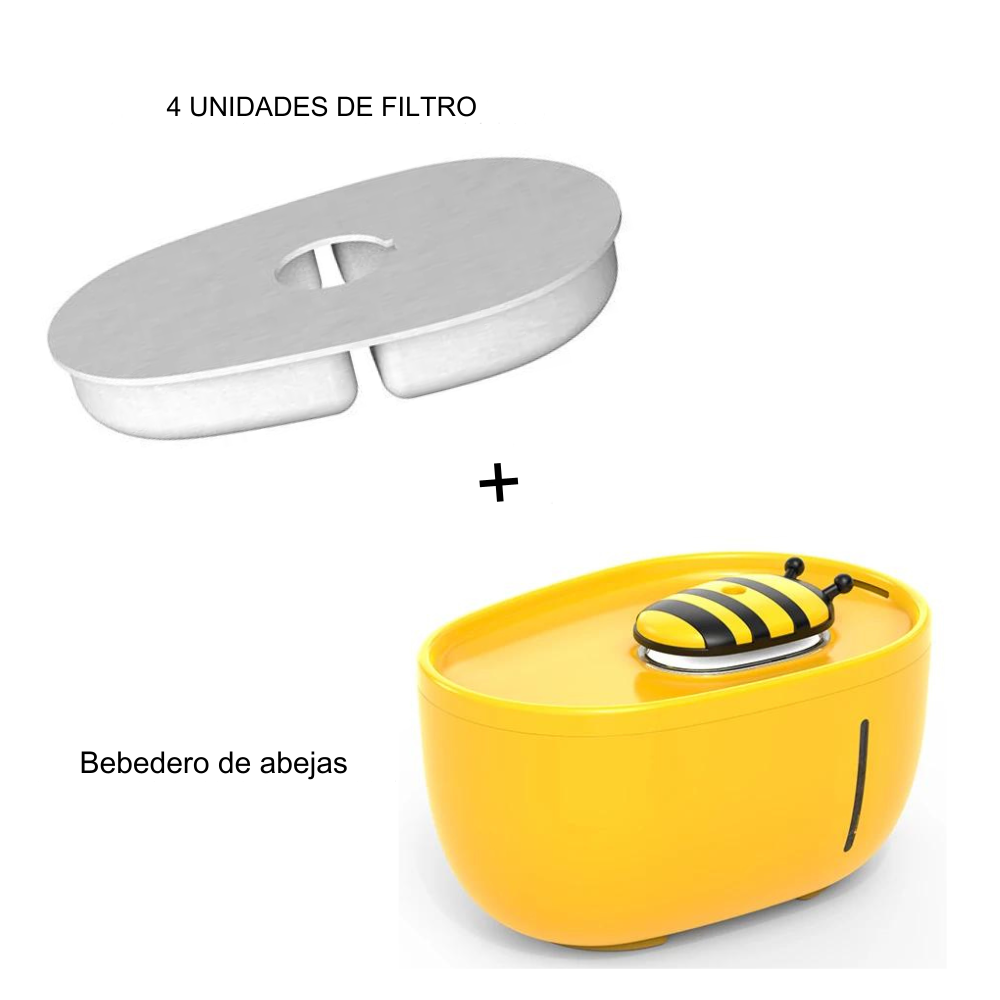 Bebedero Abeja 2L con Filtro para Gatos