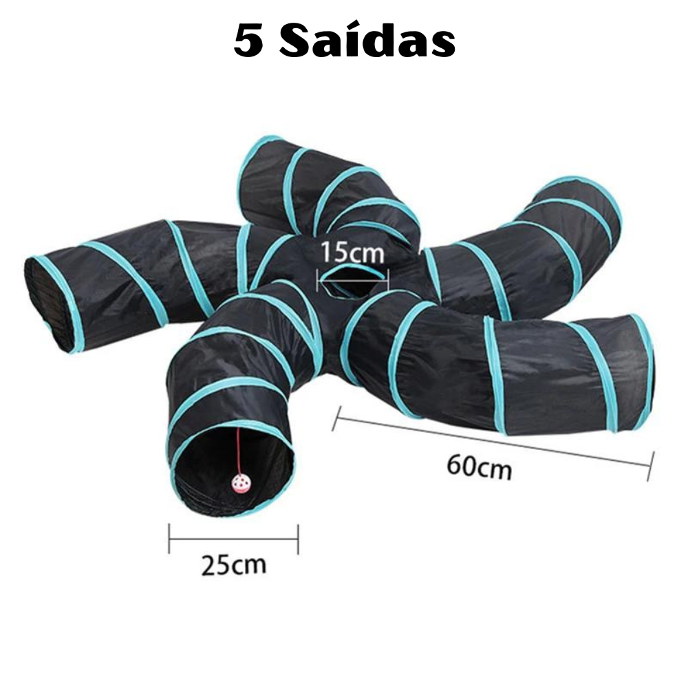 Interaktiver Tunnel in verschiedenen Größen für Katzen