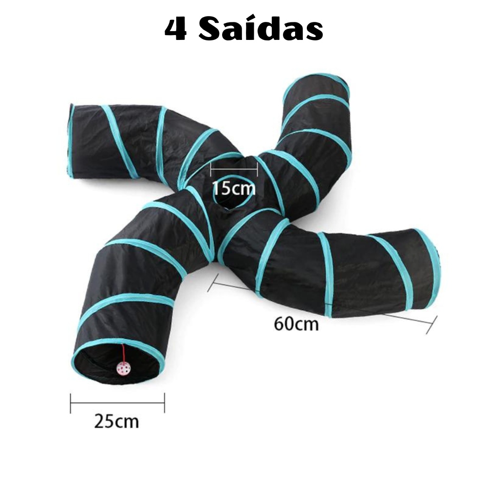 Túnel Interactivo con Varios Tamaños para Gatos