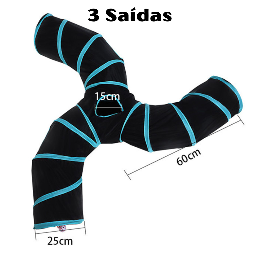 Túnel Interactivo con Varios Tamaños para Gatos