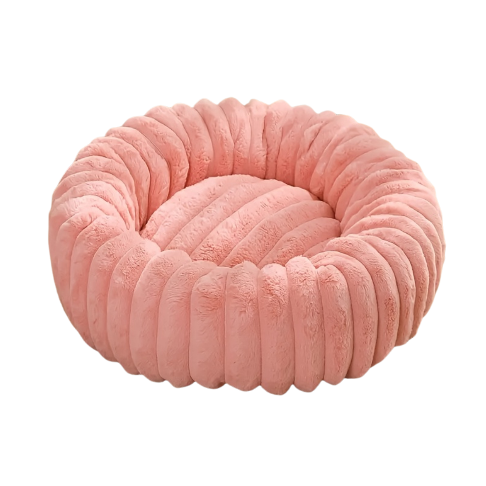 Cozy Plush Donut Pet Bed