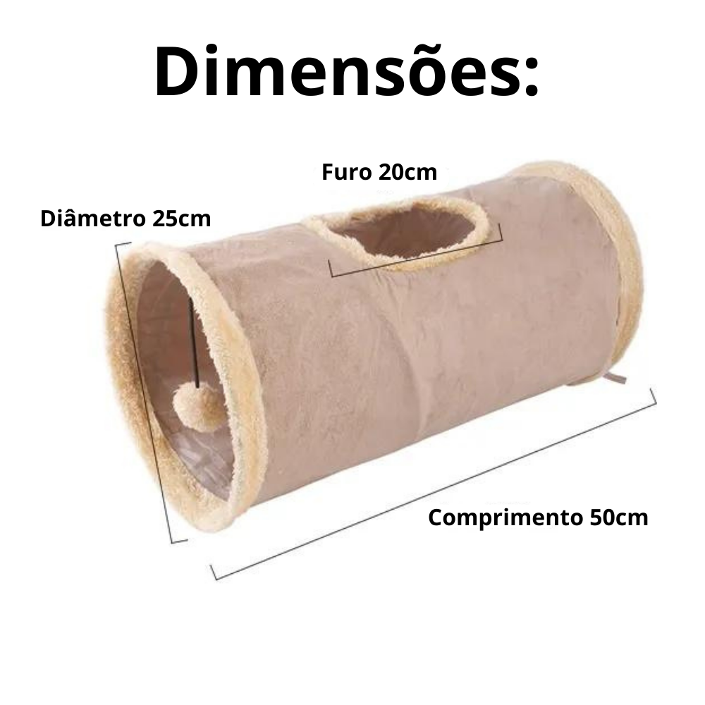 Plüsch-Katzentunnel