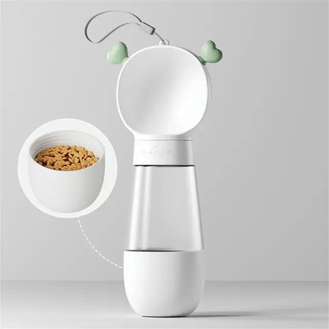 Alimentador Doble Portátil para Mascotas