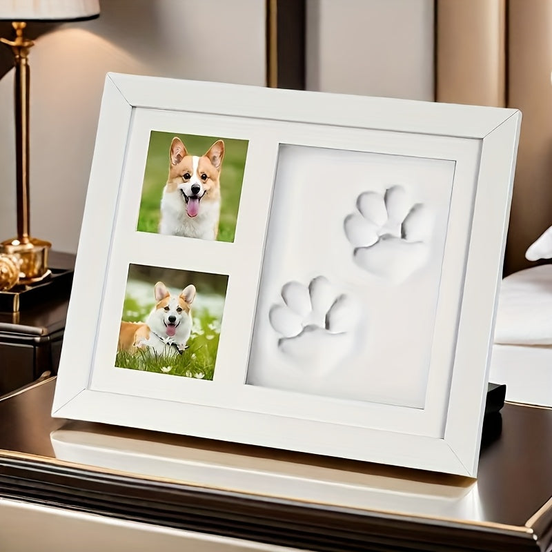 MemoryPrint™ – Personalized Paw or Baby Print Frame with Photo Display