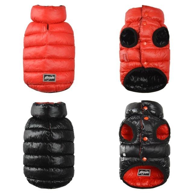 Chaleco reversible para Perros contra el frío - Doble faz e impermeable