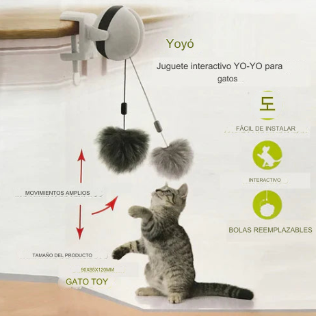 Juguete YoYo Eléctrico para Gatos