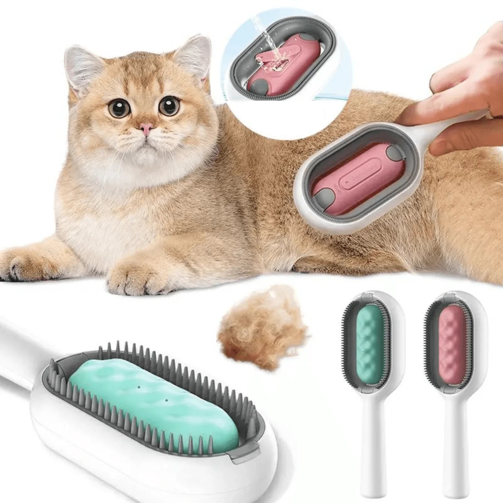 Multifunctional Brush with Water for Pets