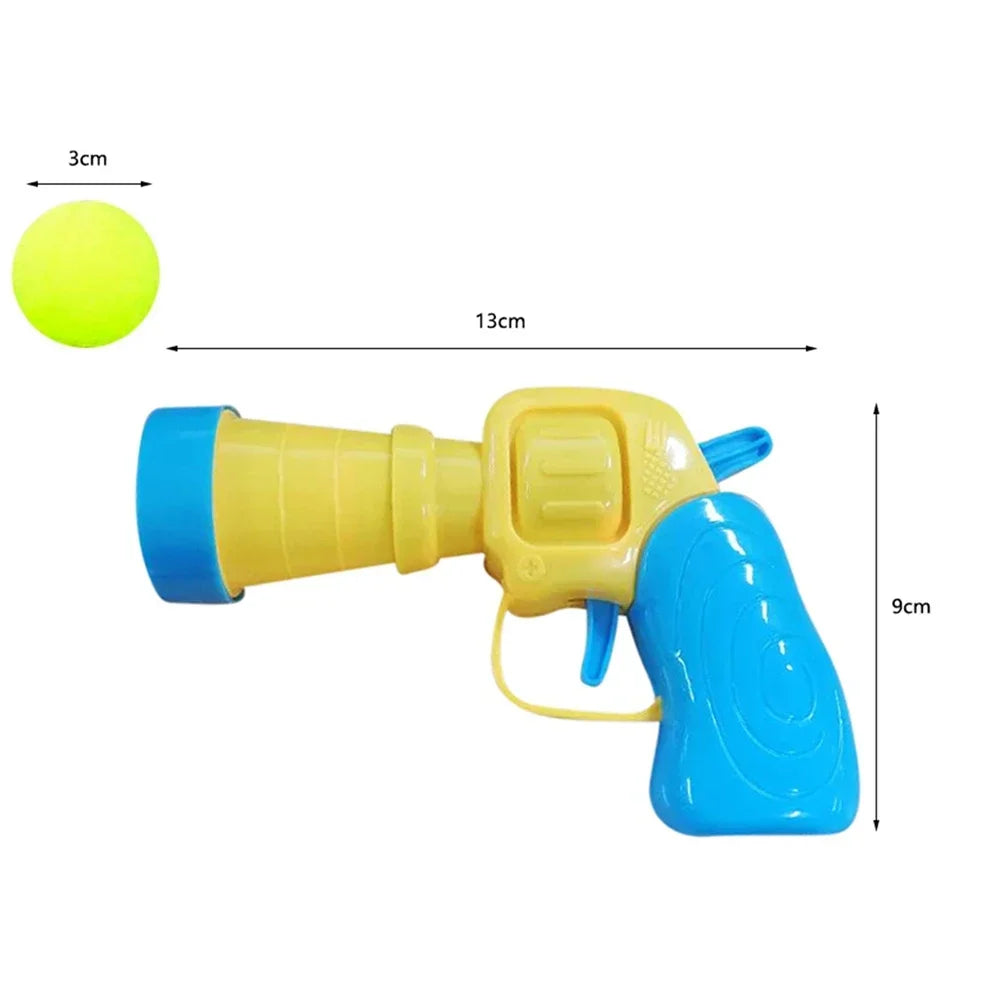 Gun Toy with Plush Balls for Cats