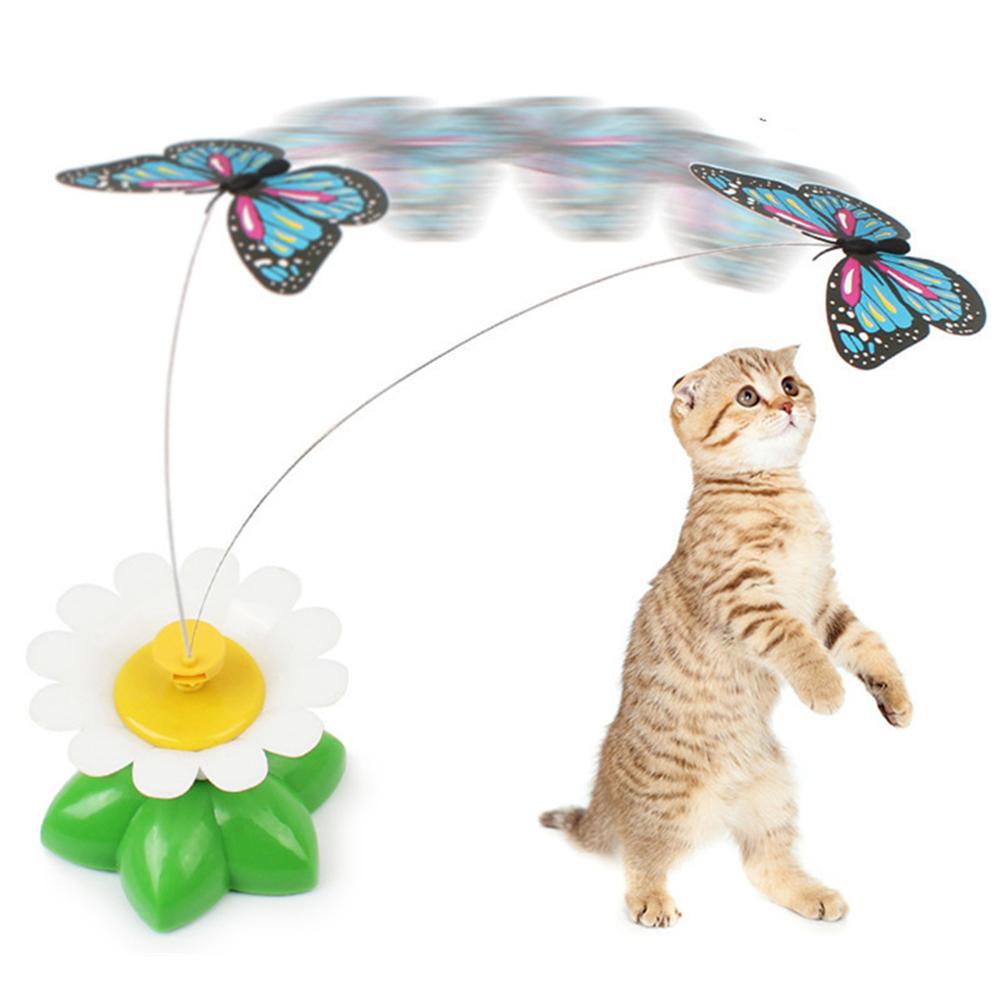 Rotating Electric Butterfly Toy for Cats