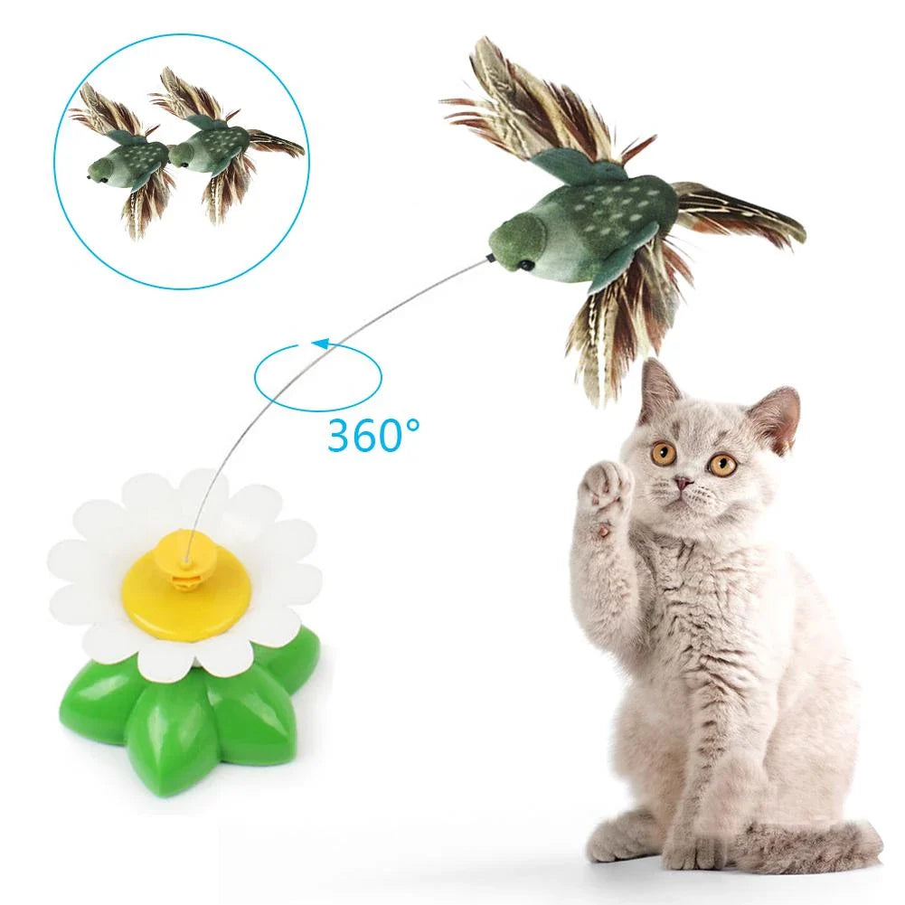 Rotating Electric Butterfly Toy for Cats