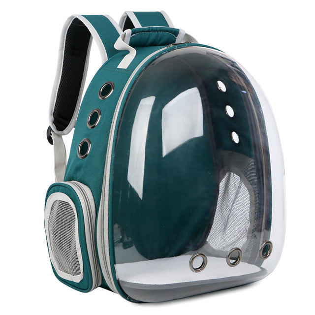 Transport Backpack with Astronaut Visor for Pets