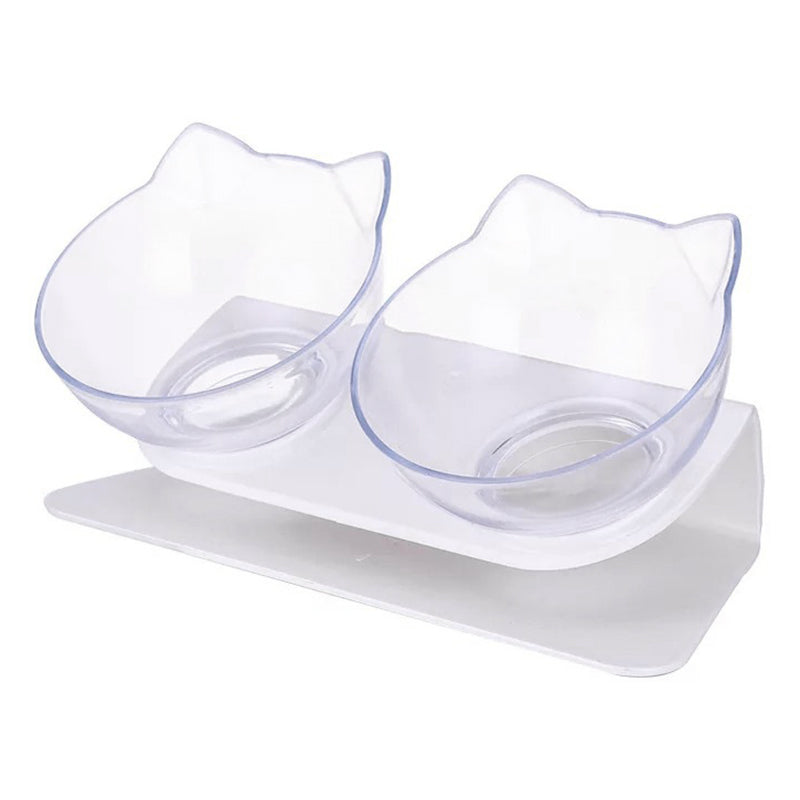 Transparent and Non-Slip Raised Cuenco for Cats