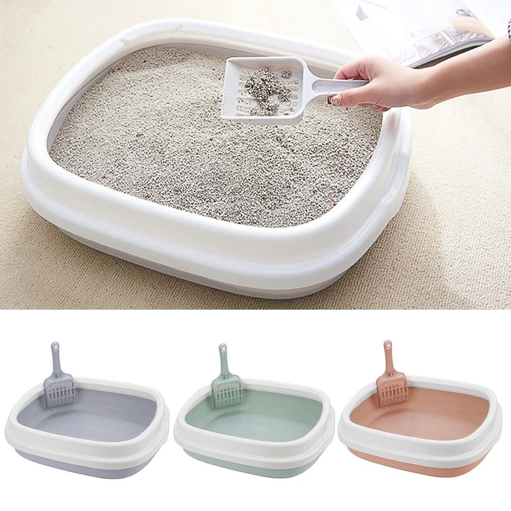 Litter Box with Scoop for Cats