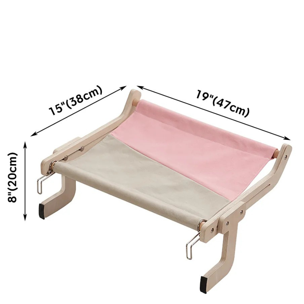 Adjustable Wooden Cat Bed