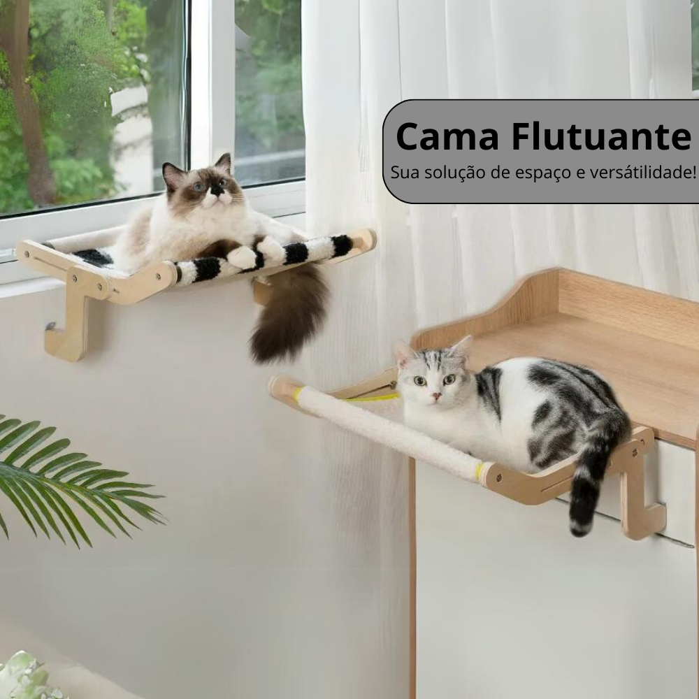 Adjustable Wooden Cat Bed