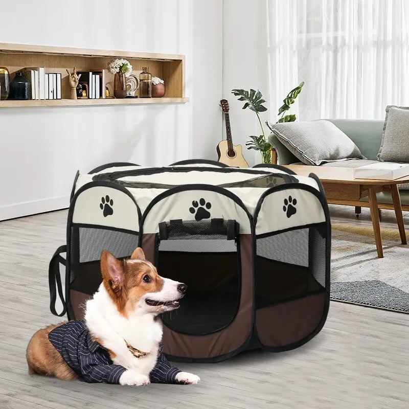 Portable Playpen for Pets in Free Air