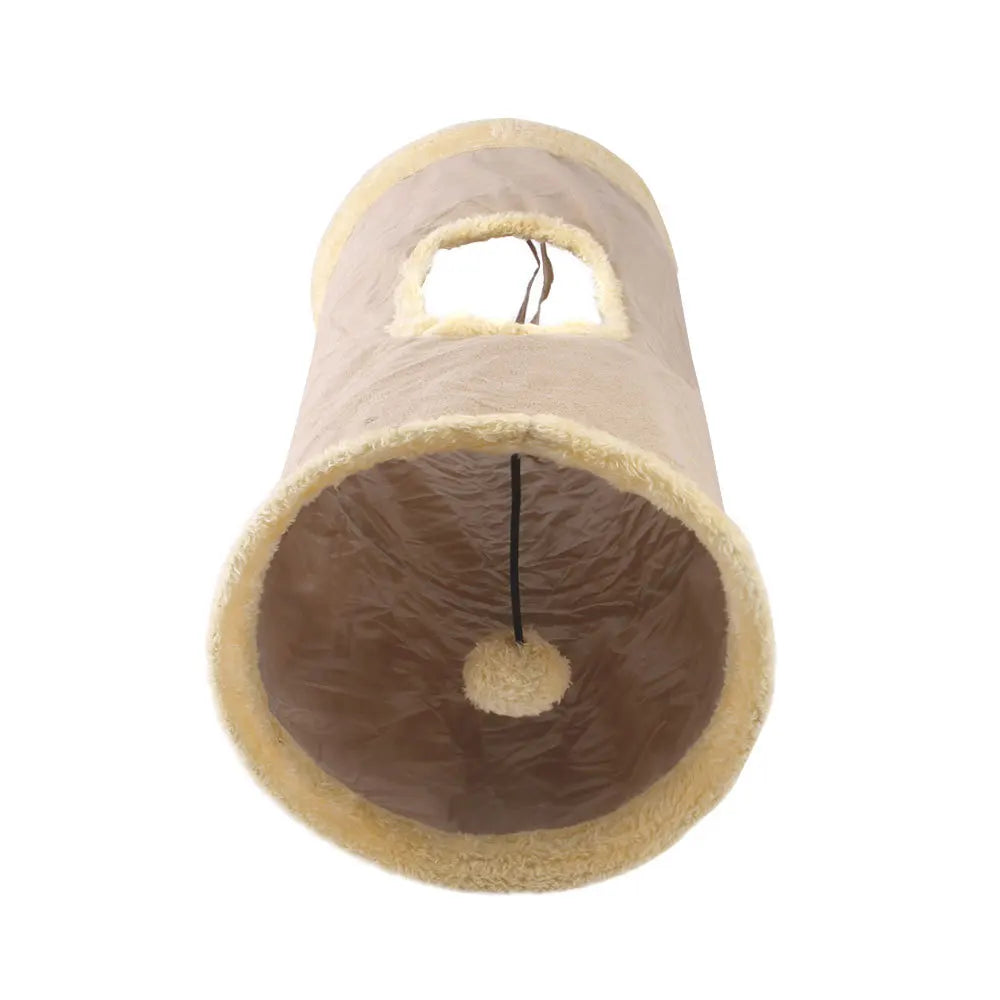 Plush Tunnel for Cats