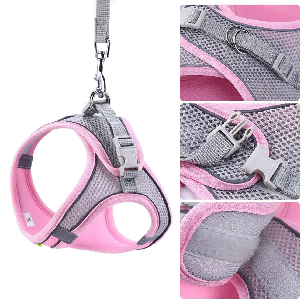 Adjustable Harness with Guide for Pets