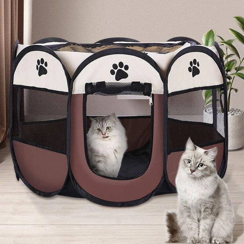 Portable Playpen for Pets in Free Air