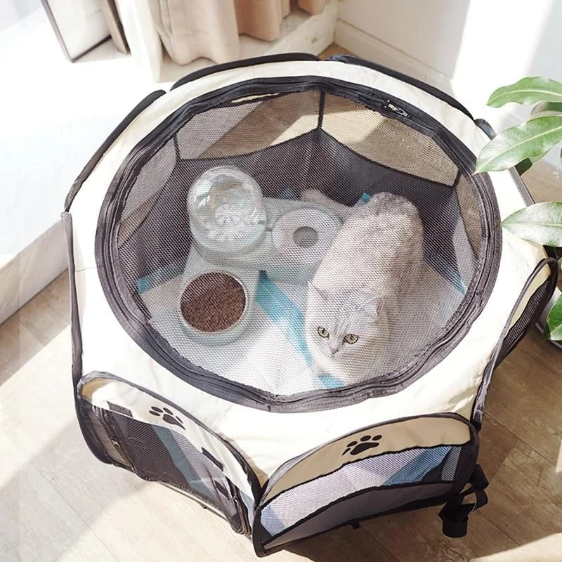 Portable Playpen for Pets in Free Air