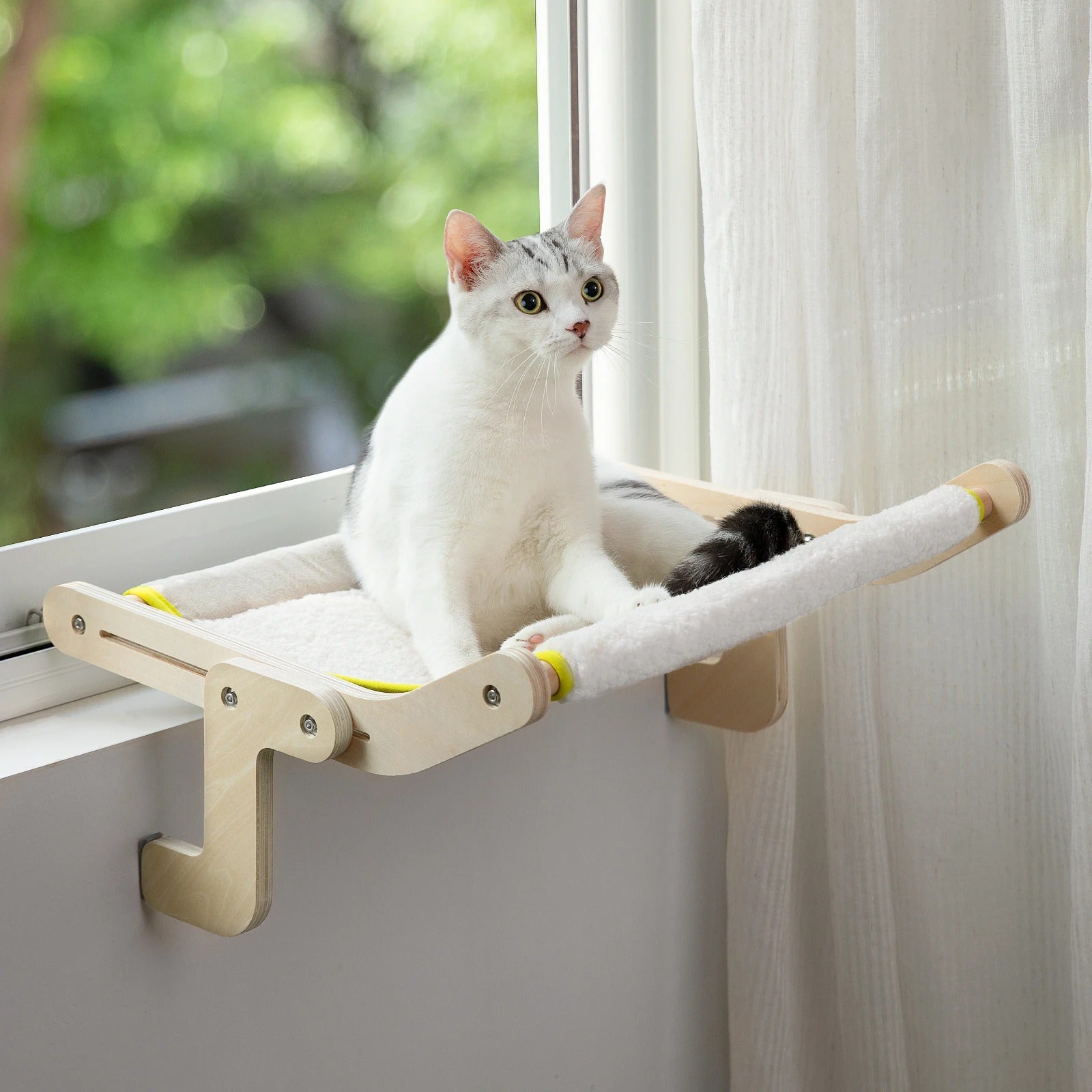 Adjustable Wooden Cat Bed