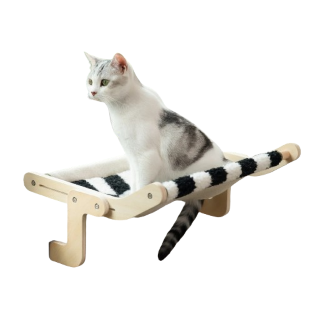 Adjustable Wooden Cat Bed