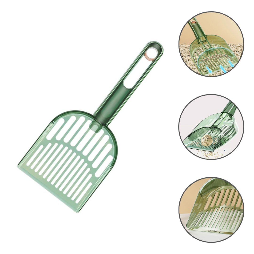 Shovel with Retractable Handle for Cat Litter