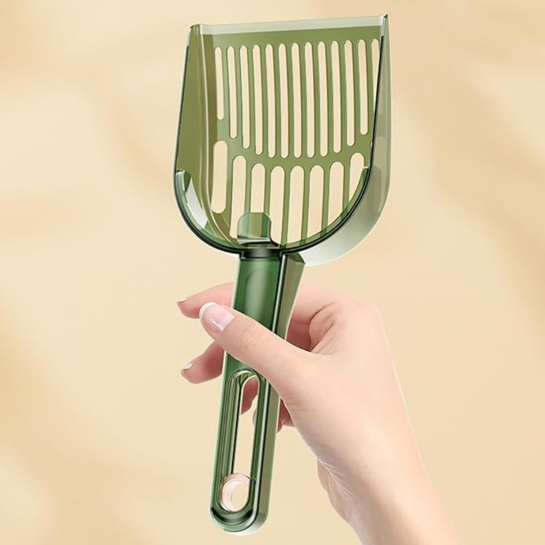 Shovel with Retractable Handle for Cat Litter