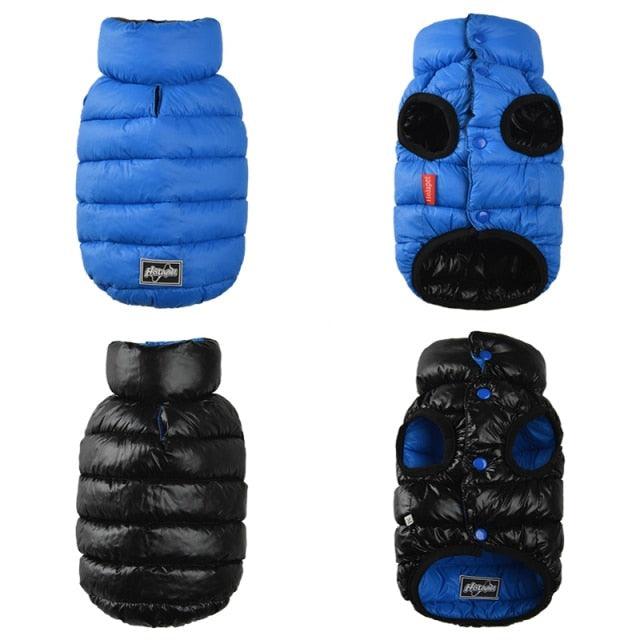 Reversible coat for dogs against the cold - Double layer and waterproof 