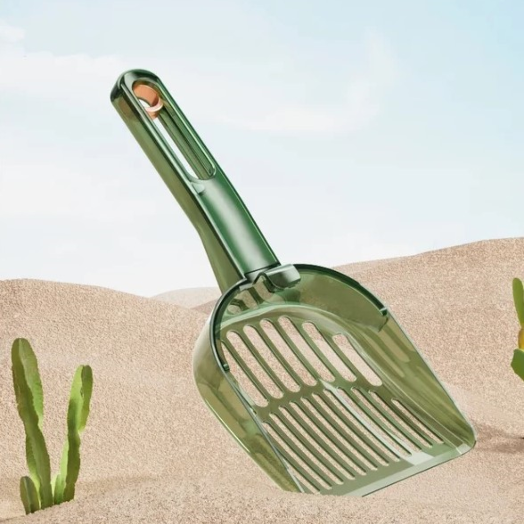 Shovel with Retractable Handle for Cat Litter